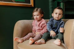 ELYS & CO. 2PC VELOUR PLAID BEAR SWEATSHIRT AND LEGGINGS SET