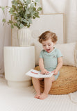 ELYS & CO. METALLIC STRIPE ROMPER