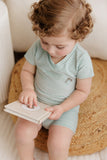 ELYS & CO. METALLIC STRIPE ROMPER
