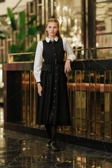 DAINTTI BY VELVETTE LABEL BELTED BUTTON DOWN JUMPER