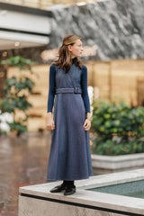 DAINTTI BY VELVETTE LABEL WRAP JUMPER WITH BELT
