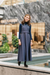 DAINTTI BY VELVETTE LABEL WRAP JUMPER WITH BELT