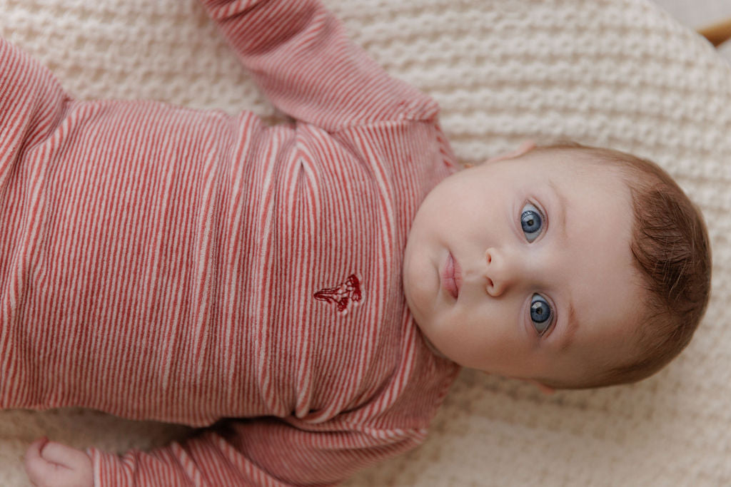 ELYS & CO. VELOUR STRIPE FOOTE