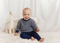 ELYS & CO. 2PC VELOUR STRIPED PJS LOUNGE SET