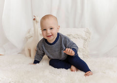 ELYS & CO. 2PC VELOUR STRIPED PJS LOUNGE SET