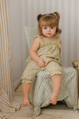 MINI P FLORAL FRILL EDGE ROMPER