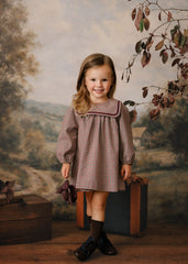 MINI P VELVET RICK RACK DRESS