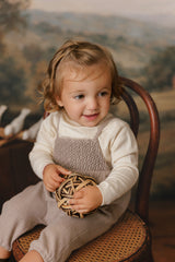 MINI P SMOCKED DETAIL ROMPER
