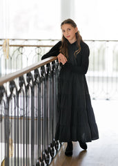 DAINTTI BY VELVETTE LABEL TIERED MIDI JUMPER