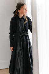 DAINTTI BY VELVETTE LABEL TIERED MIDI JUMPER