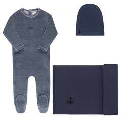 ELYS & CO. VELOUR STRIPE TAKE ME HOME SET