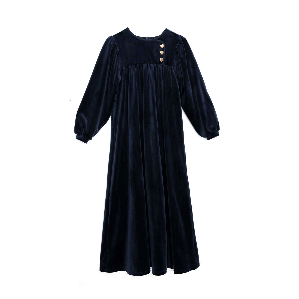 BONJOUR GOLD HEART BUTTON  MAXI