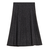 ASPECT MIX KNIT KNIFE PLEAT SKIRT