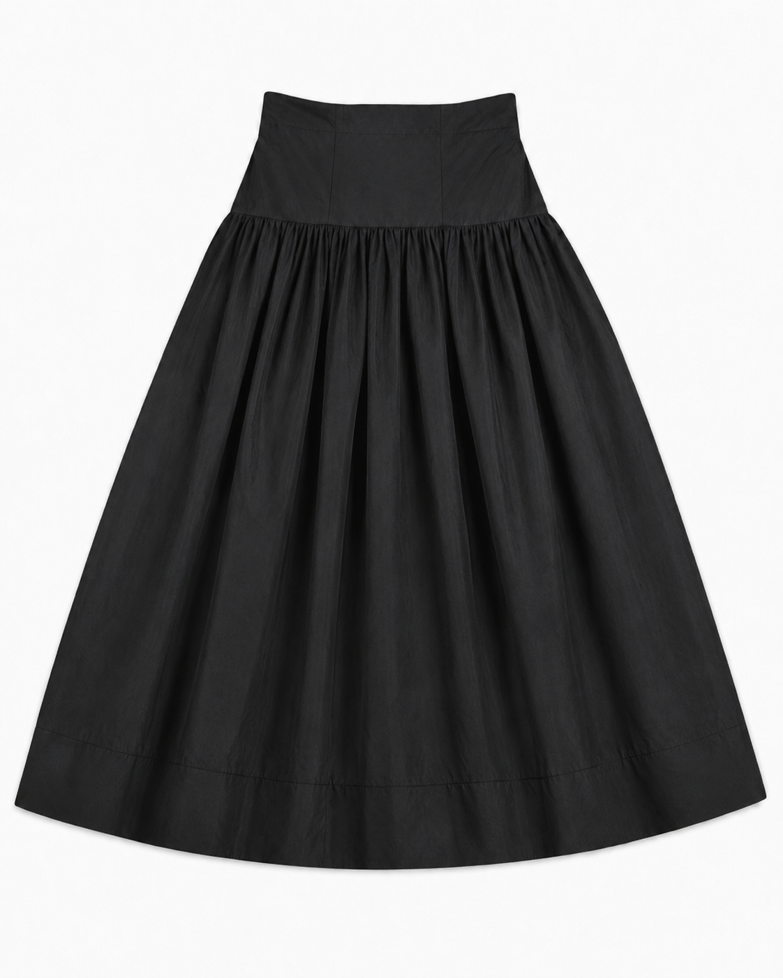 LITTLE TEMPEST STRUCTURED TAFFETA MAXI SKIRT