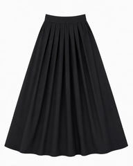 LITTLE TEMPEST 2PC TAFFETA TIE CROPPED SHIRT WITH PLEATED CIRCLE SKIRT