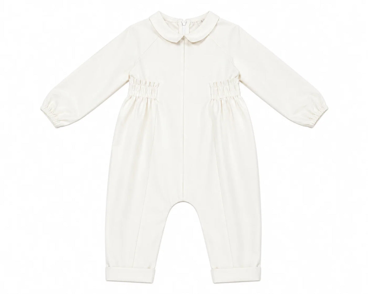 LITTLE TEMPEST SIDE GATHERED TAFFETA ROMPER