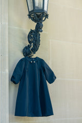 LITTLE TEMPEST SIDE GATHER WITH COLLAR TAFFETA DRESS