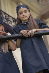 LITTLE TEMPEST SIDE GATHER WITH COLLAR TAFFETA DRESS
