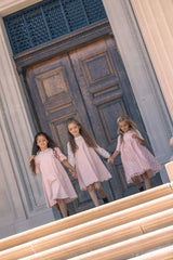 LITTLE TEMPEST SIDE GATHER WITH COLLAR TAFFETA DRESS