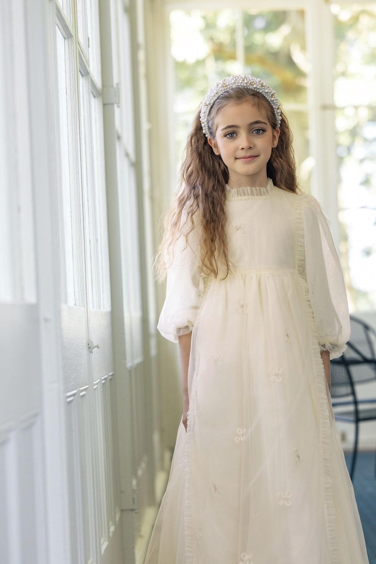 LITTLE TEMPEST LACE PINAFORE GOWN