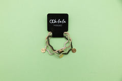 OOH LA LA by LITTLE WOMEN TOO 4PC KIWI FUN PONYTAIL HOLDERS