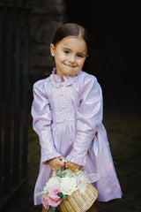 JESURUM PERLA PLEAT AND RUFFLE DETAIL LONG DRESS