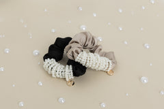 OOH LA LA by LITTLE WOMEN TOO  PEARL SCRUNCHIE