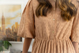 OFILEA MADELINE EYELET  BELTED DRESS