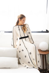 OFILEA EMBROIDERED FLOWERS DRESS