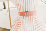 KIERA AMARYLLIS BELTED STRIPED JUMPER