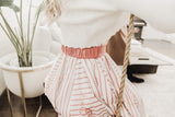 KIERA AMARYLLIS BELTED STRIPED JUMPER