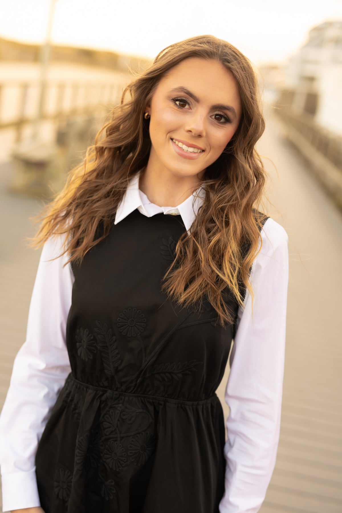 KIERA  "RAVEN"  FLORAL EMBROIDERED MIDI JUMPER