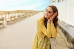 KIERA CREWNECK RIBBED CARDIGAN