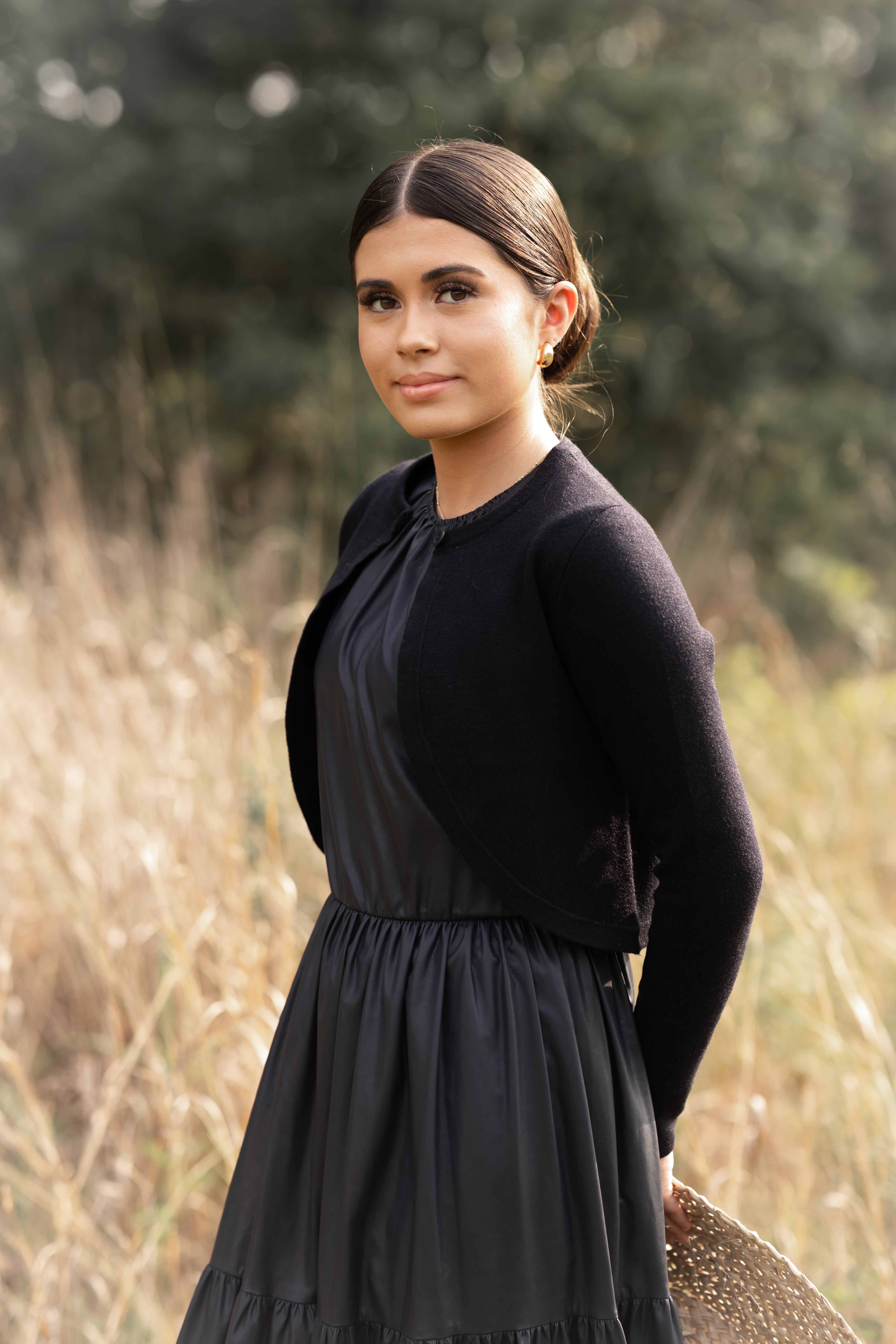 KIERA "FINESSE" WAISTED  FAUX LEATHER DRESS