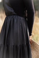 KIERA "FINESSE" WAISTED  FAUX LEATHER DRESS