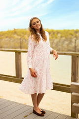 KIERA "SPRING" FLORAL PRINT SHIRT DRESS