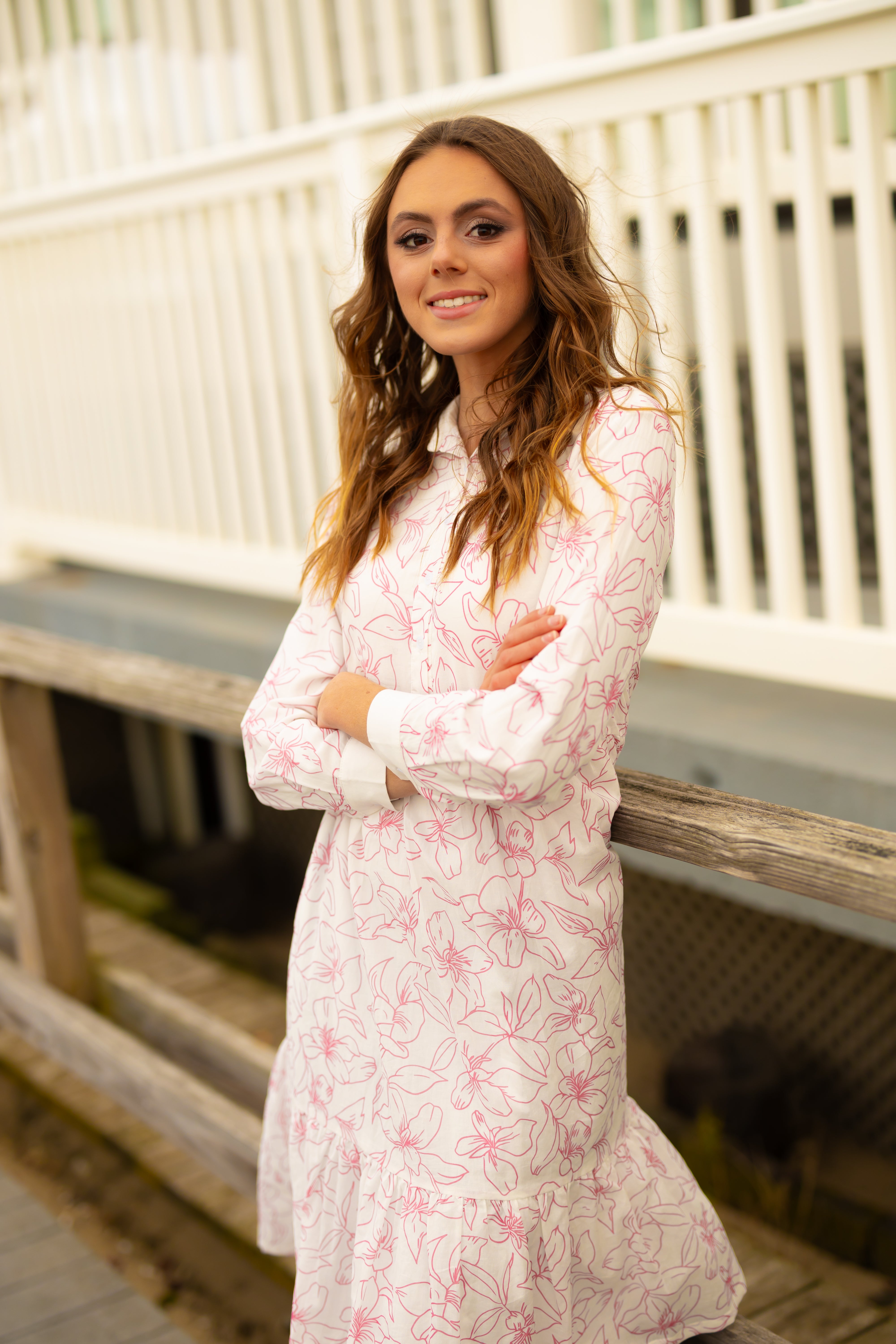 pink shirt dress KIERA 