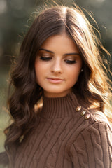 KIERA ASHLEY CABLE SWEATER