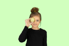 OOH LA LA by LITTLE WOMEN TOO 4PC KIWI FUN PONYTAIL HOLDERS