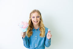 OOH LA LA by LITTLE WOMEN TOO 4PC COTTON CANDY PONYTAIL HOLDERS