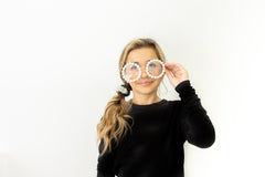 OOH LA LA by LITTLE WOMEN TOO  PEARL SCRUNCHIE