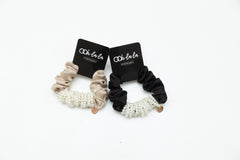 OOH LA LA by LITTLE WOMEN TOO  PEARL SCRUNCHIE