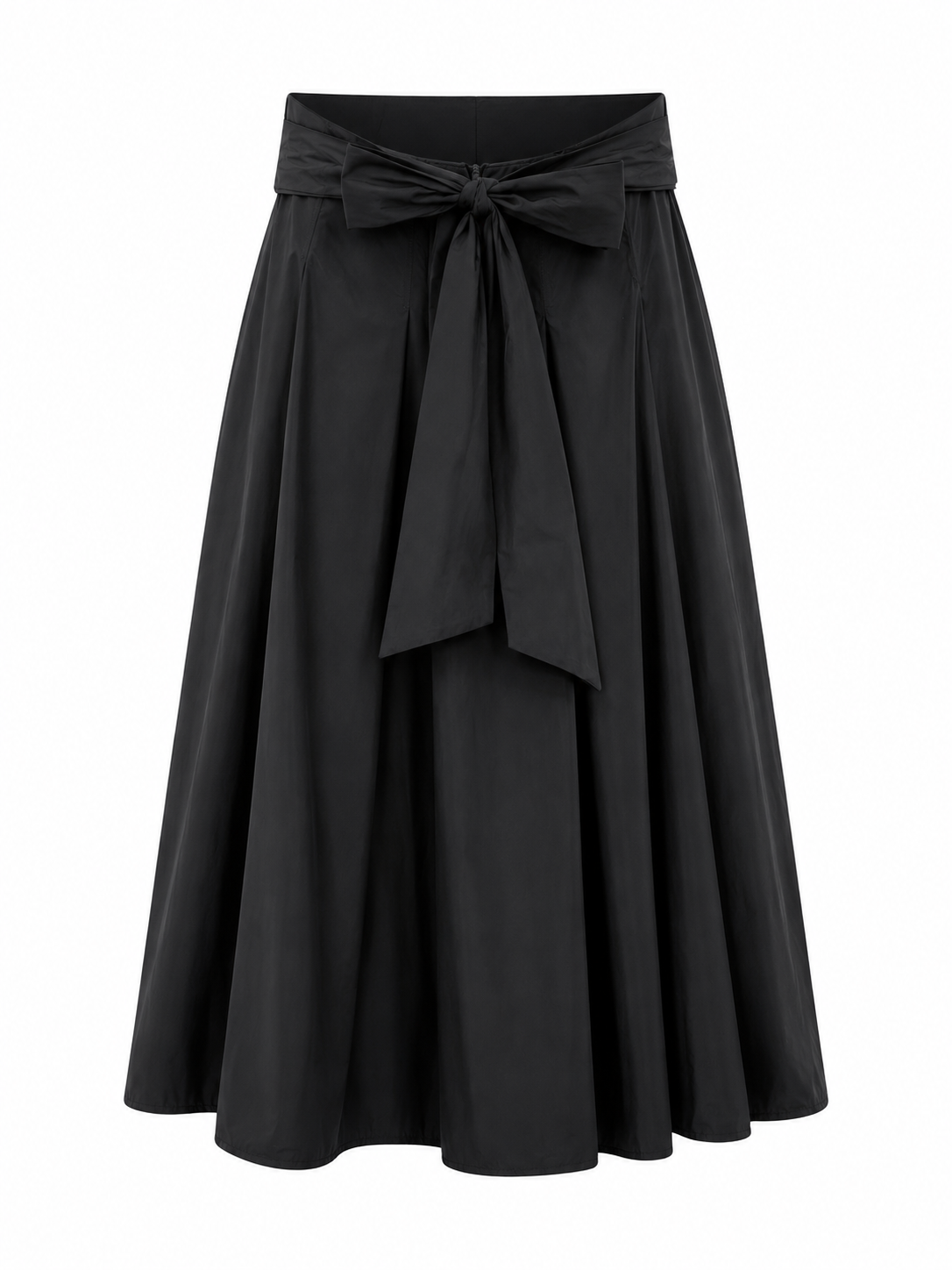 IPOSH BOW BACK SEWN DOWN PLEAT TAFFETA SKIRT
