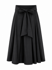 IPOSH BOW BACK SEWN DOWN PLEAT TAFFETA SKIRT