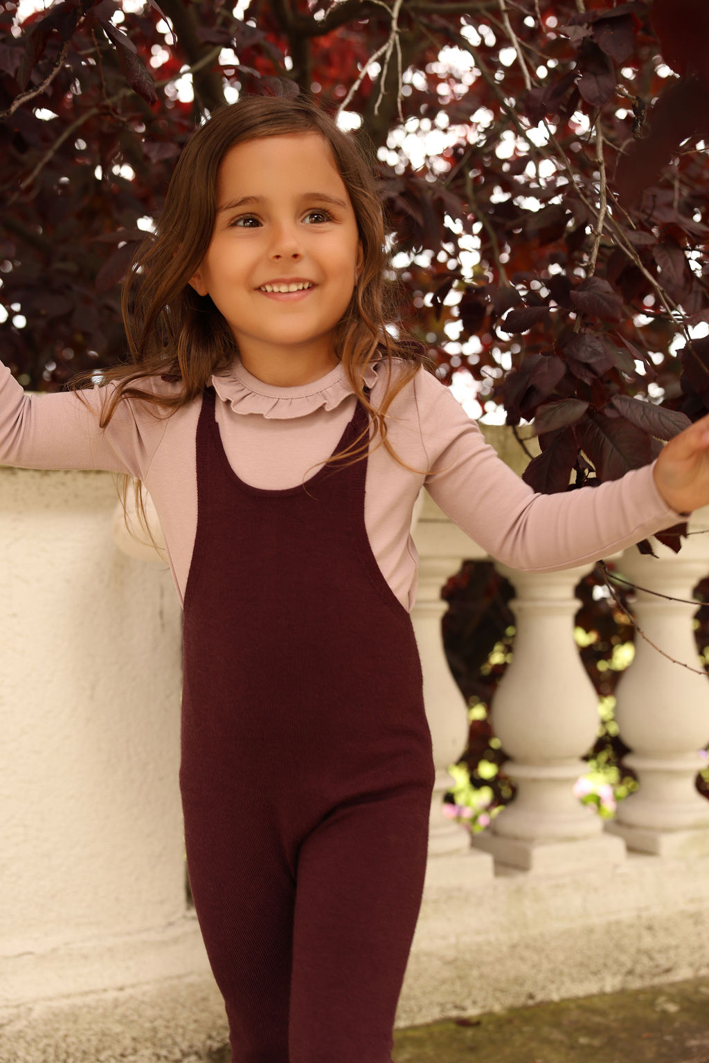 BAMBOO 2PC RUFFLE COLLAR ONESIE WITH SHOULDER BOW KNIT ROMPER