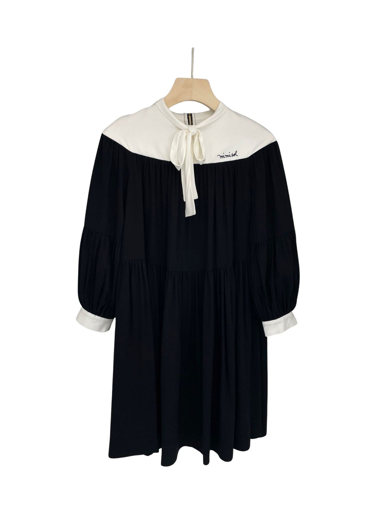 MIMISOL COLOR-BLOCK TIE FRONT DTRESS