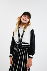 TWINSET KNIT CARDIGAN BOMBER