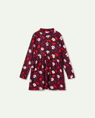 COMPANIA FANTASTICA MINI TULIP FLOWER PRINT DRESS