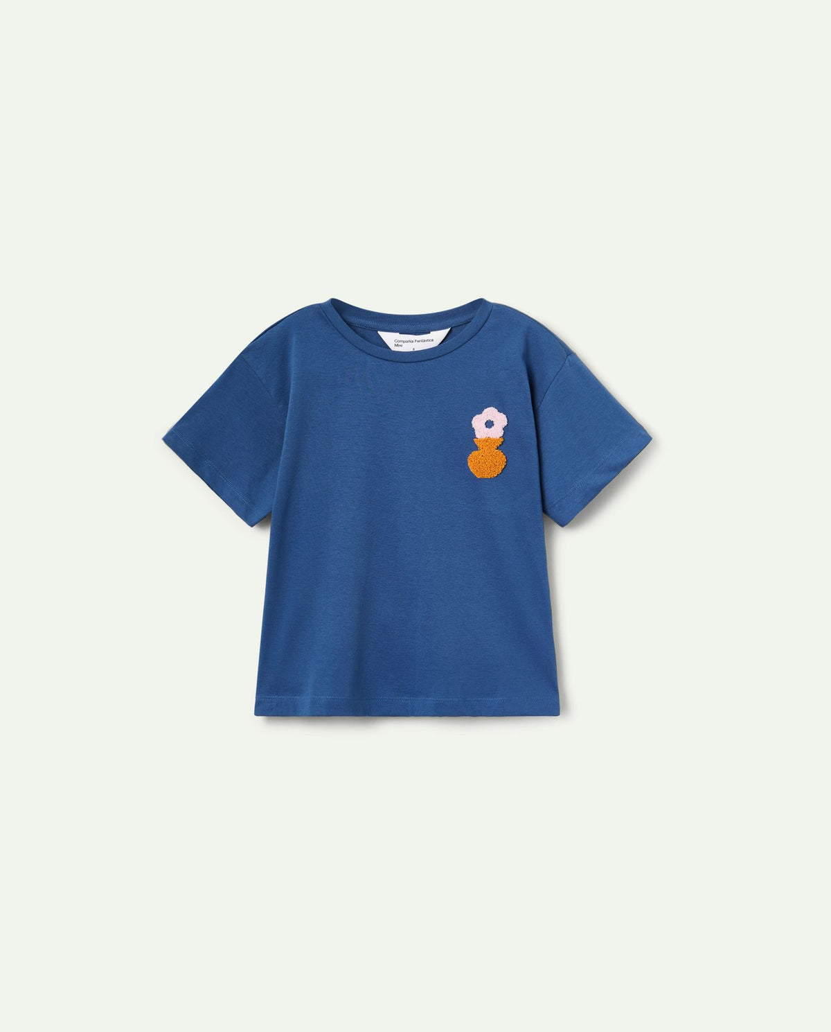 COMPANIA FANTASTICA MINI FLOWER APPLIQUE T-SHIRT