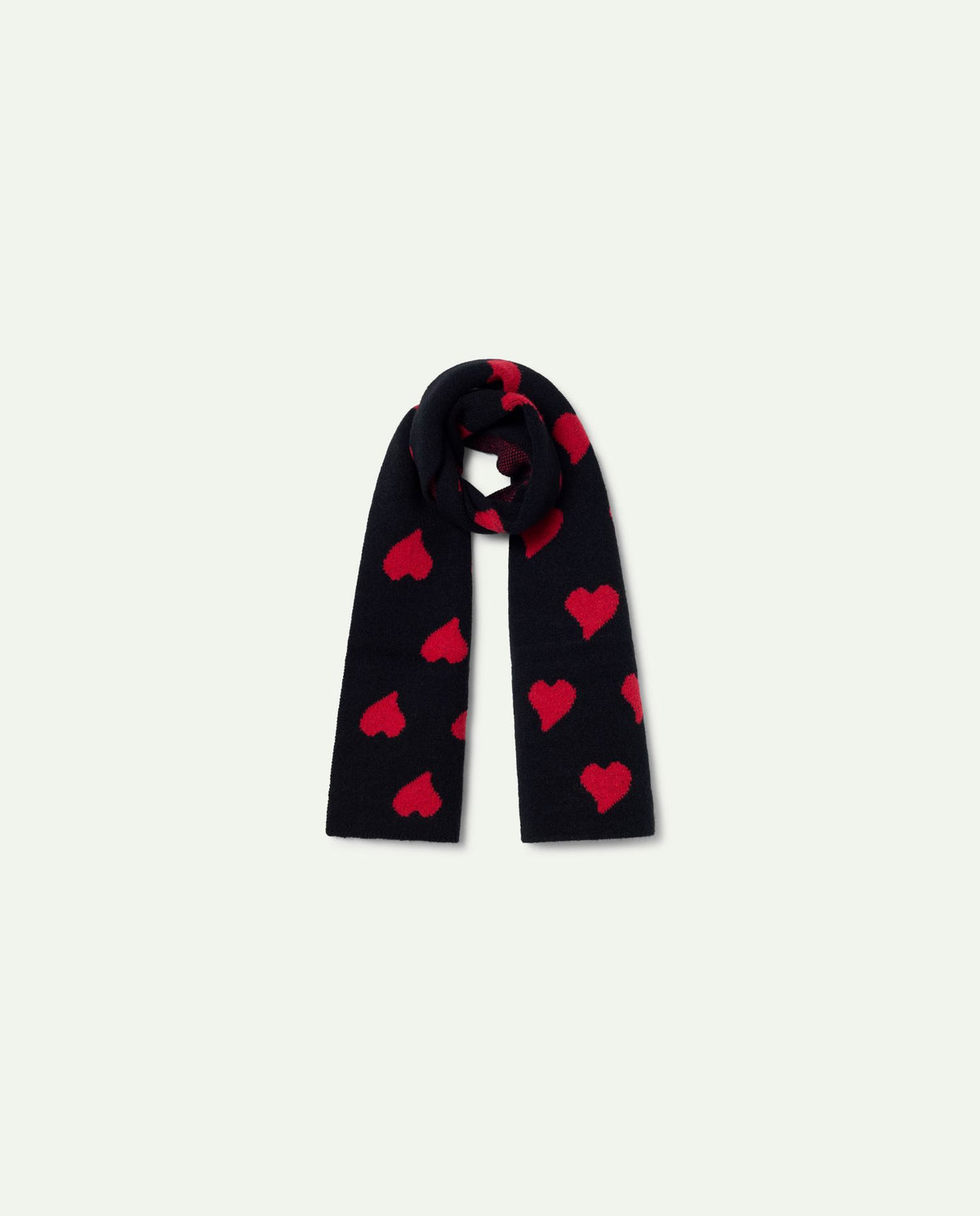 COMPANIA FANTASTICA MINI HEART PRINT SCARF